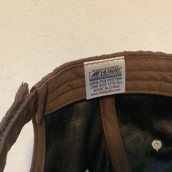 Sturgis 2005 Black Hills Rally Hat By Hi-Way Distributing Brown Suede Adjustable - Picture 5 of 16